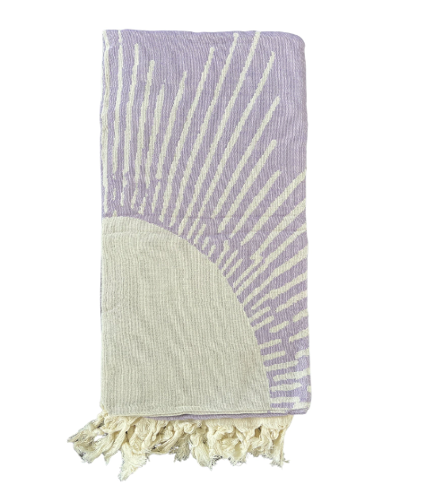 Purple Sun Turkish Towel