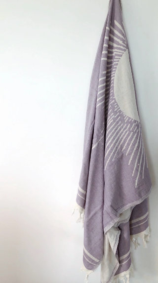 Purple Sun Turkish Towel