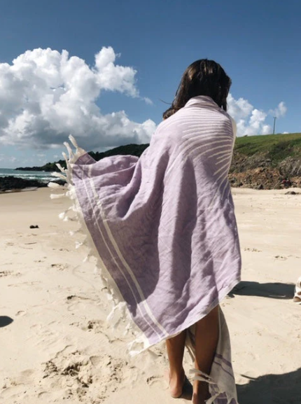 Purple Sun Turkish Towel