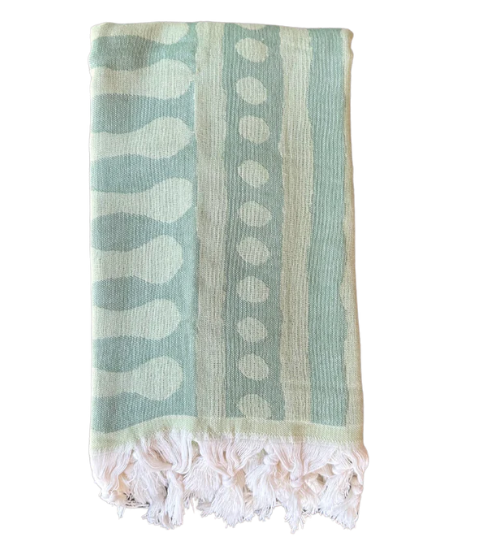 Two Tone Turkish Towel | Pistachio