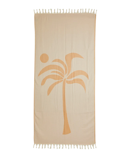 Palm Tree Turkish Towel | Sand