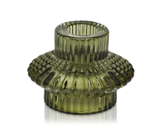 Aida Vintage Glass Duo Candle Holder