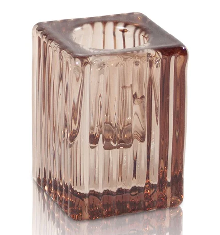 Enzo Vintage Glass Taper Candle Holder