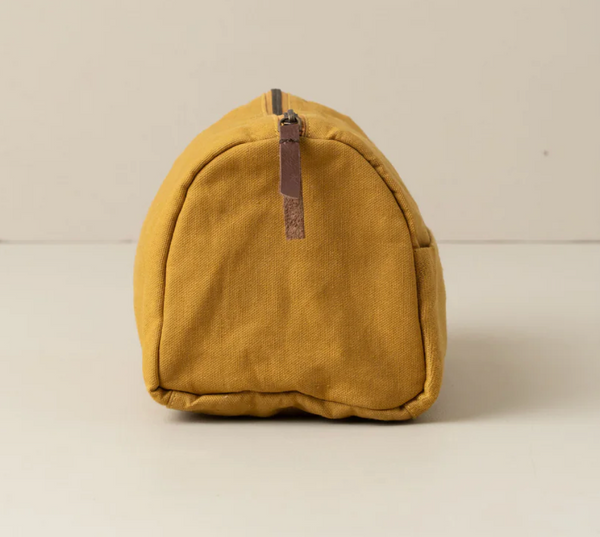 Journey Toiletry Canvas Bag | Mustard