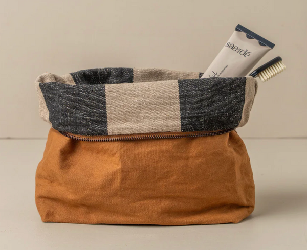 Journey Makeup Canvas Bag | Terracotta