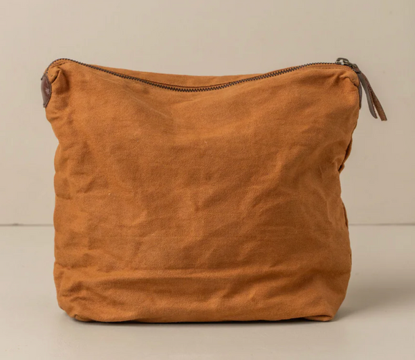 Journey Makeup Canvas Bag | Terracotta