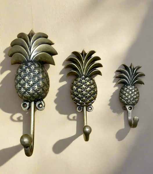 Pineapple Brass Hooks