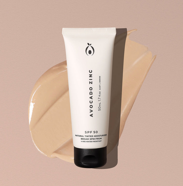 SPF 50 Natural Tinted Moisturiser | Avocado Zinc