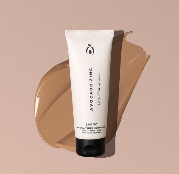 SPF 50 Natural Tinted Moisturiser | Avocado Zinc