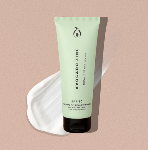 SPF 50 Natural Physical Sunscreen | Avocado Zinc