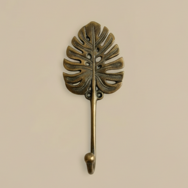 Brass Monstera Leaf Hook