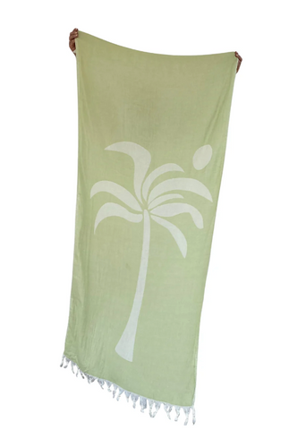 Palm Tree Turkish Towel | Matcha