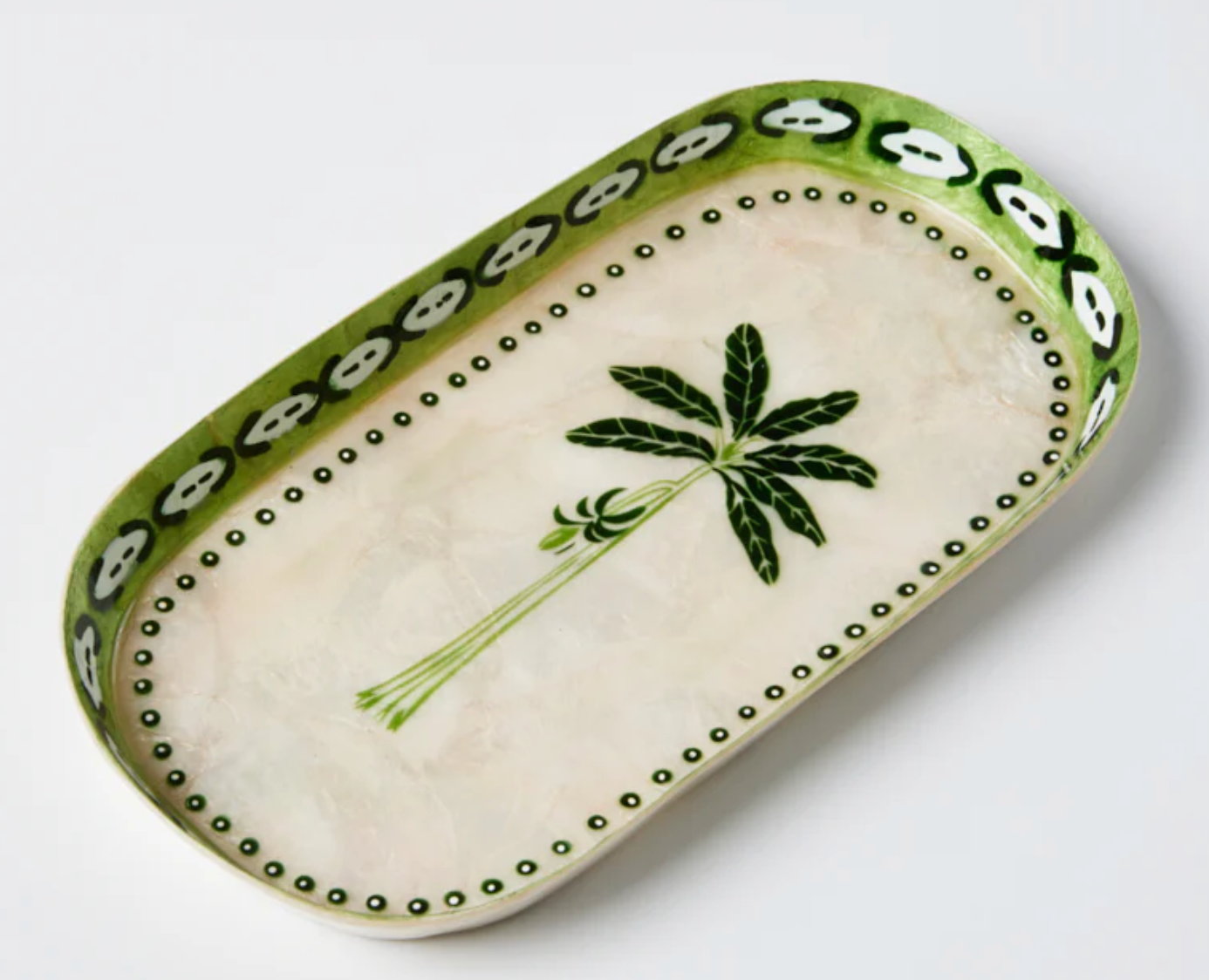 Atlantic Green Palm Tray