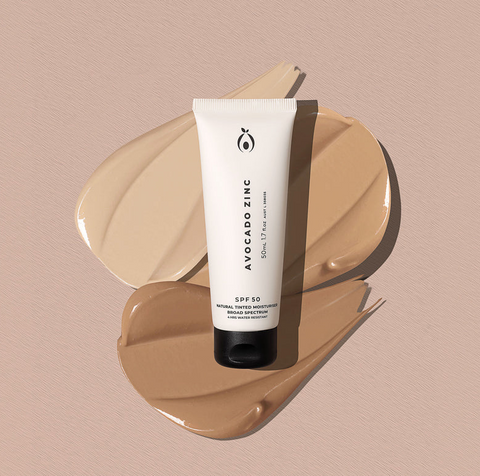 SPF 50 Natural Tinted Moisturiser | Avocado Zinc