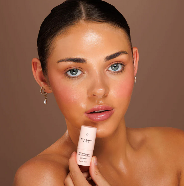 SPF 50 Natural Lip & Cheek Tint | Avocado Zinc