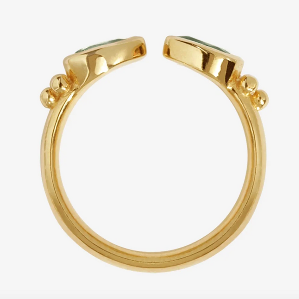 Sarra Ring - 18k Gold Vermeil and Peridot | Temple Of The Sun