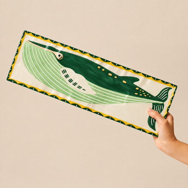 Whale Capiz Shell Tile