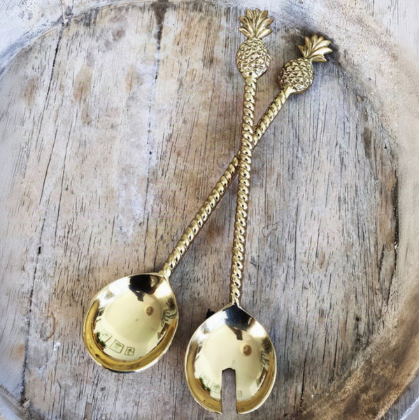 Brass Salad Servers