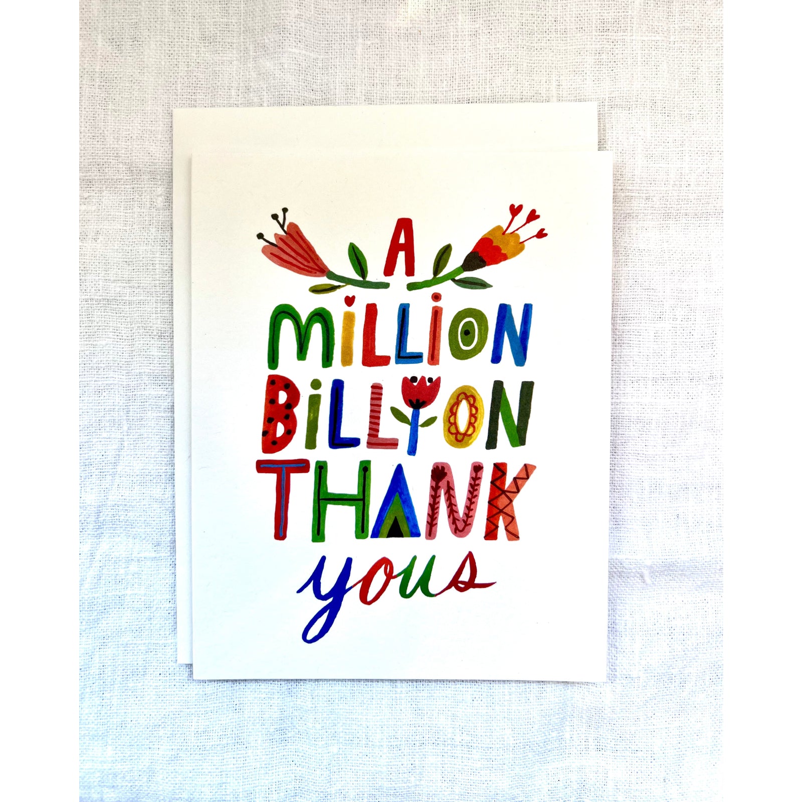 A Million Billion Thank Yous Card