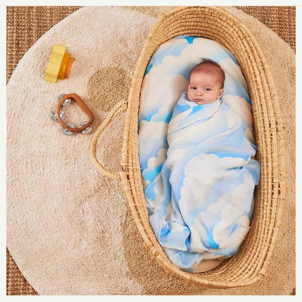 Head In The Clouds Bamboo + Organic Cotton Swaddle