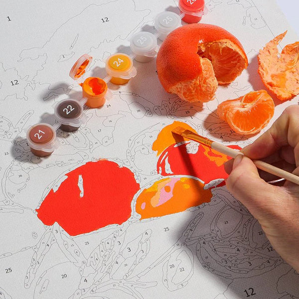 Paint By Numbers | Bowl of oranges