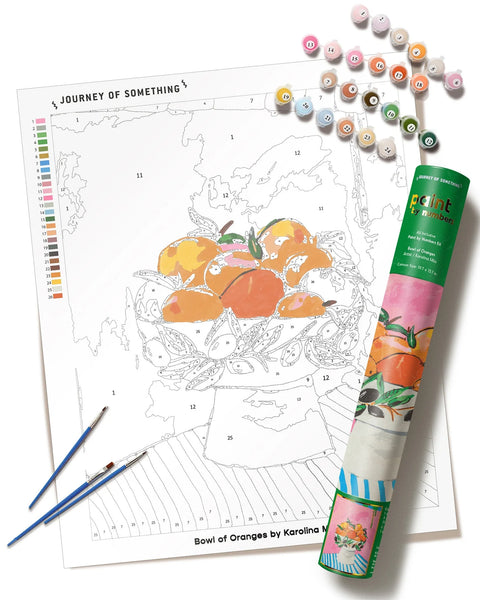 Paint By Numbers | Bowl of oranges