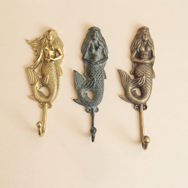 Long Brass Mermaid Hook