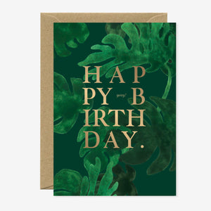 Monstera Birthday Card