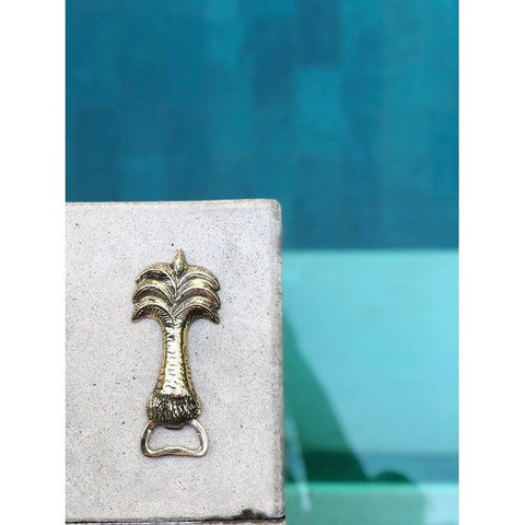 Brass Palm Tree Bottle Opener