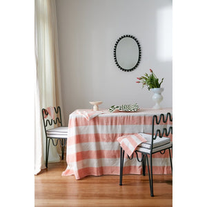 Hand-blocked Table Cloth | Blush