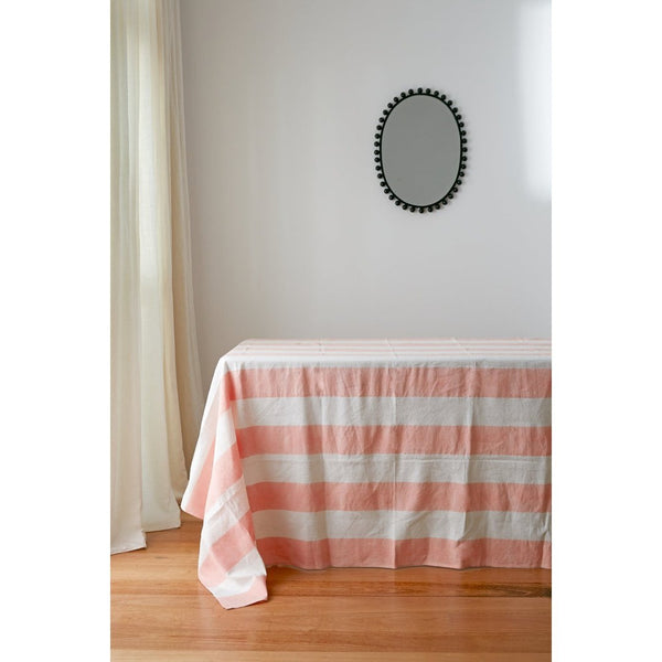 Hand-blocked Table Cloth | Blush