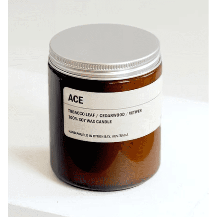 ACE: Tobacco Leaf / Cedarwood / Vetiver 250g Candle