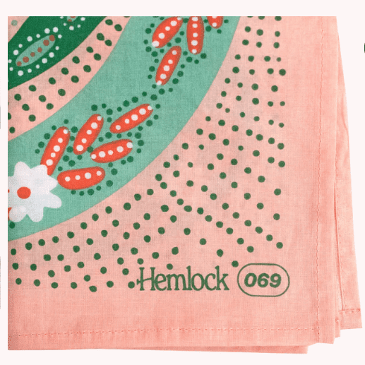 Hemlock Bandana | Pink Snakes