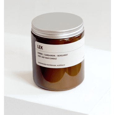 LEK: Amber / Cardamom / Bergamont 250g Candle