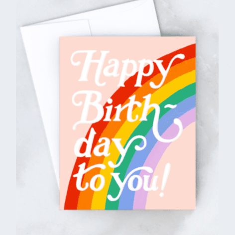 Rainbow Birthday Card