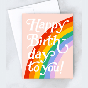 Rainbow Birthday Card