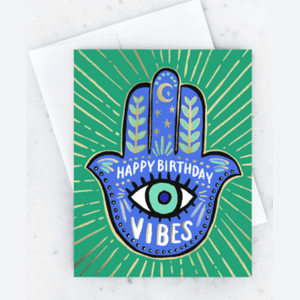 Hamsa Birthday Card