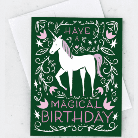 Magical Unicorn Card