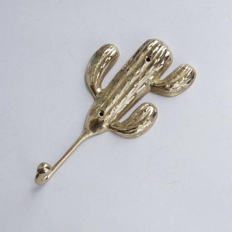 Brass Cactus Hook Large