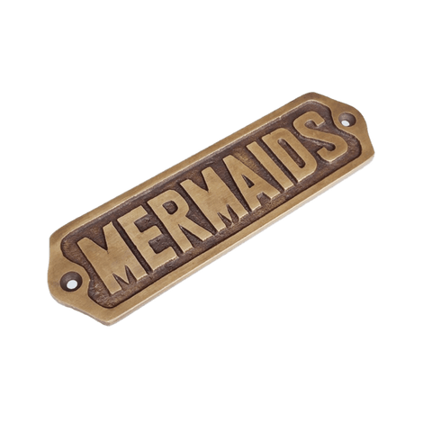 Brass Plaque - Mermaids