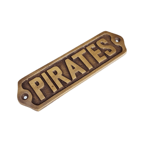 Brass Plaque - Pirates