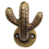 Brass Cactus Hook Small