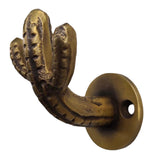 Brass Cactus Hook Small